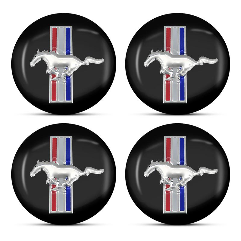 

4 шт. Эмблема автомобиля Наклейки на центральную ступицу колесных дисков Автоаксессуары для Ford Focus MK3 Ranger Fiesta S-Max Mondeo MK4 Kuga Mustang