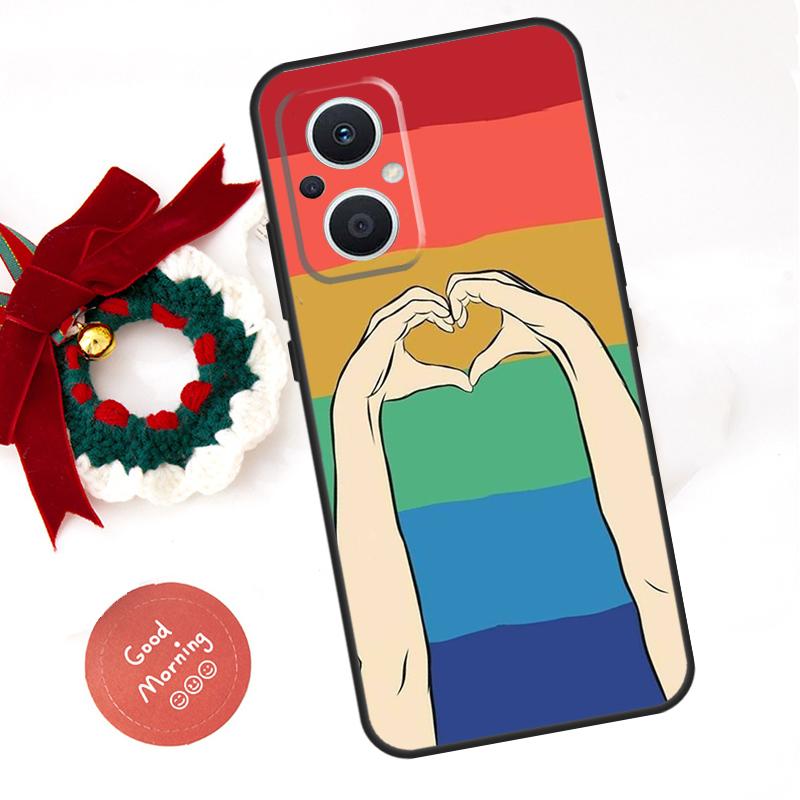 Gay Lesbian LGBT Rainbow Pride Funda For OPPO Reno 10 11 12 13 14 Pro 11F 12F 13F 14F 7 8 Lite OPPO Find X8 X6 X9 Pro Case