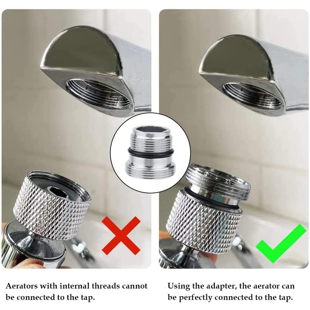 Robust Copper Faucet Connectors 4 Pack from 5 To M22 Male Threads
