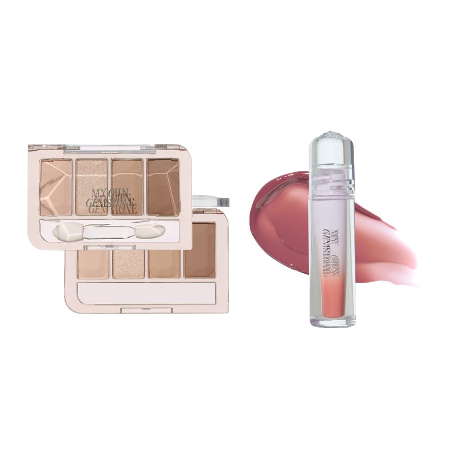 Etude #My Own Gemstone Play Color Eyes 3.5g + Over Glowy Tint 3g Set