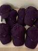 Soft Cotton Purple Baseball Cap with Cute Dog Embroidery, Adjustable Vintage Washed Dad Hat, Trendy Summer Sun Hat for Women Men