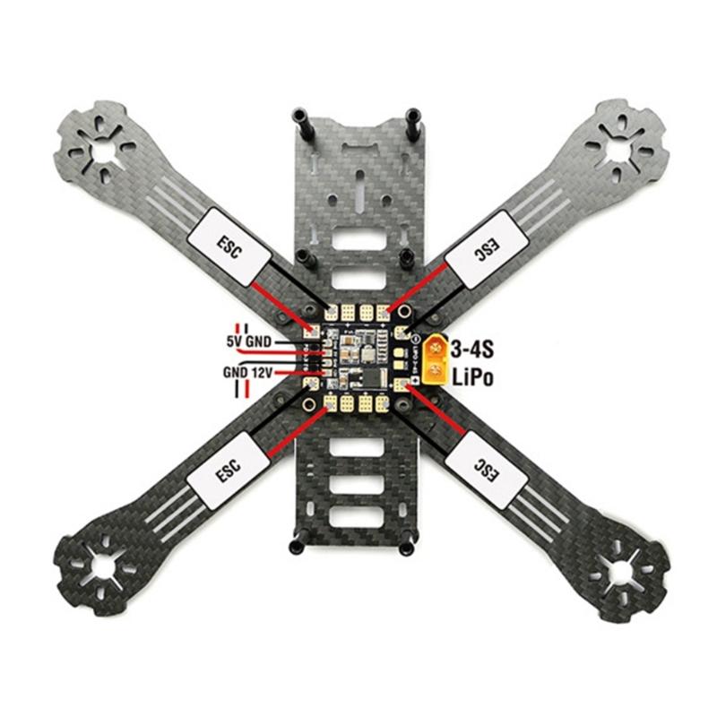 Power Distribution Board PDB XT60 BEC 5V & 12V for RC Helicopter Quadcopter Muliticopter Drone
