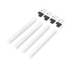 Emuca Lot De 4 Pieds De Table Carrés, 50x50mm, Acier, Peint En Blanc