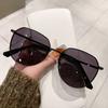 High-value round-frame sunglasses, UV-proof sunshades for men and women, European and American trend driving polarized sunglasses