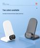 Multi-functional Wireless Charger & Phone Holder with Digital Clock and Bluetooth Earphone Dock