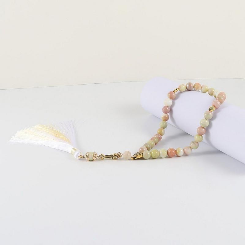 Multifunctional Glass Prayer Beads with Colorful Tassels Comfortable and Stylish for Muslims and Fashion Enthusiasts