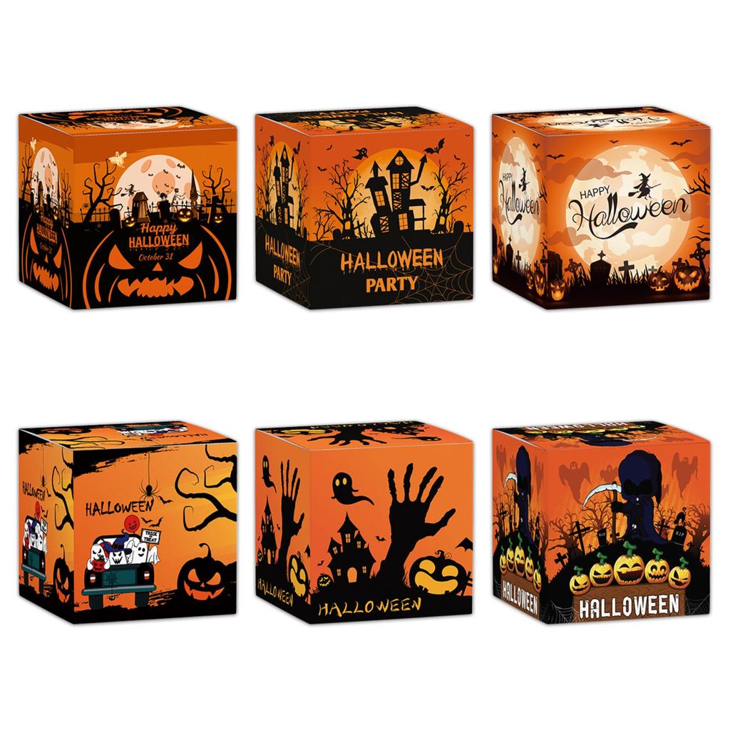 Halloween Decoration Paper Candy Snack Packaging Three-dimensional Paper Box Event Props Party Party Supplies