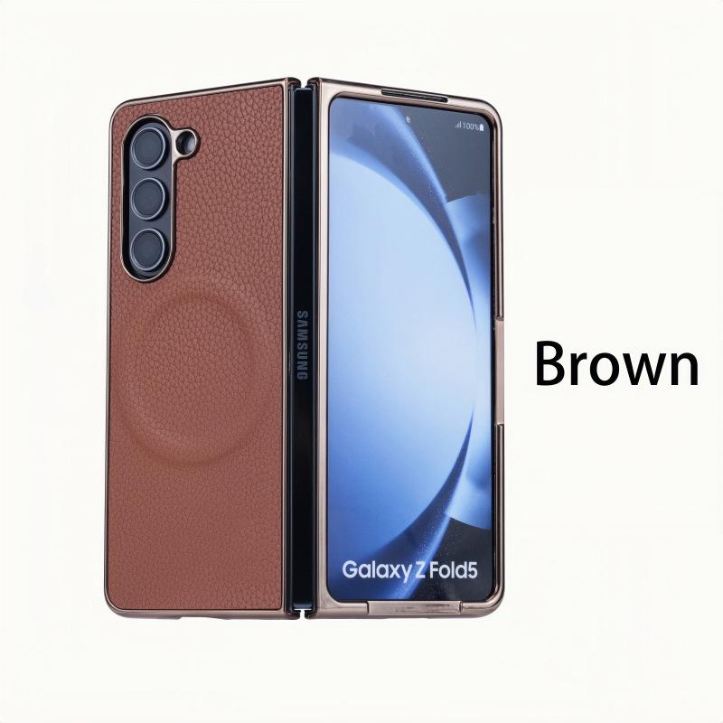 Luxury Lychee Grain Magnetic Phone Case for Samsung Z-Fold 7/6