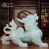 Large Pixiu Jade Ornament Pair for Home, Office, or Store Decor