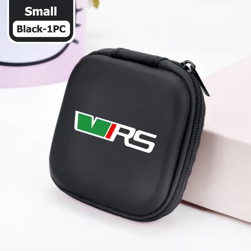 AAABR1 For Skoda Portable Mini Car Earphone Data Cable Charger Storage Bag Accessories Kodiaq Fabia Kamiq Karoq Octavia 2 3 Rapid Scala