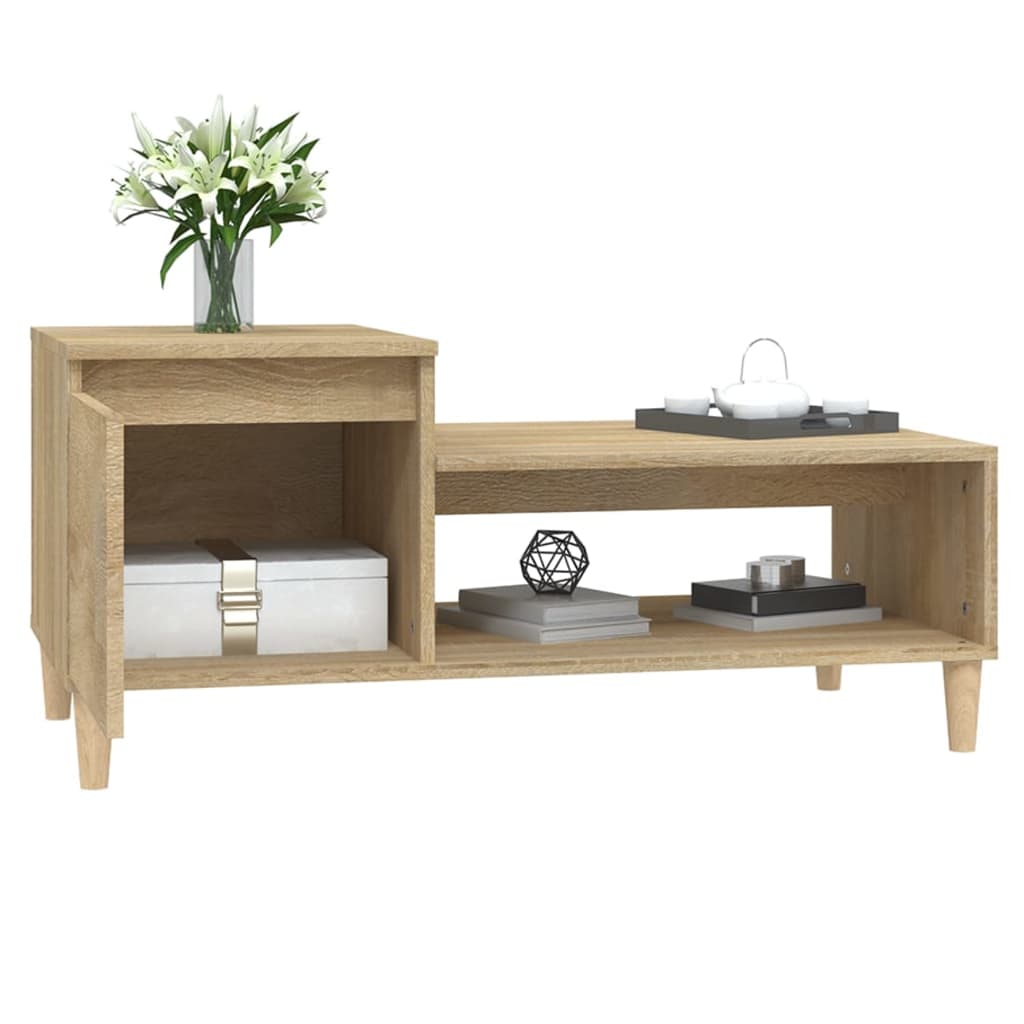 Coffee Table Sonoma Oak 100x50x45 Cm Particleboard