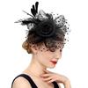 Fascinateur Chapeau Clip Cheveux Fleur Plume Luxueux Pour Événement Thème Années 1920 Style et Fêtes Costumées Femmes Séances Photo
