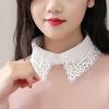 Lace Fake Collar Women Lapel Button Down Detachable White Lapel Half Shirt False Collars Girls Removable Decor Nep Kraagie