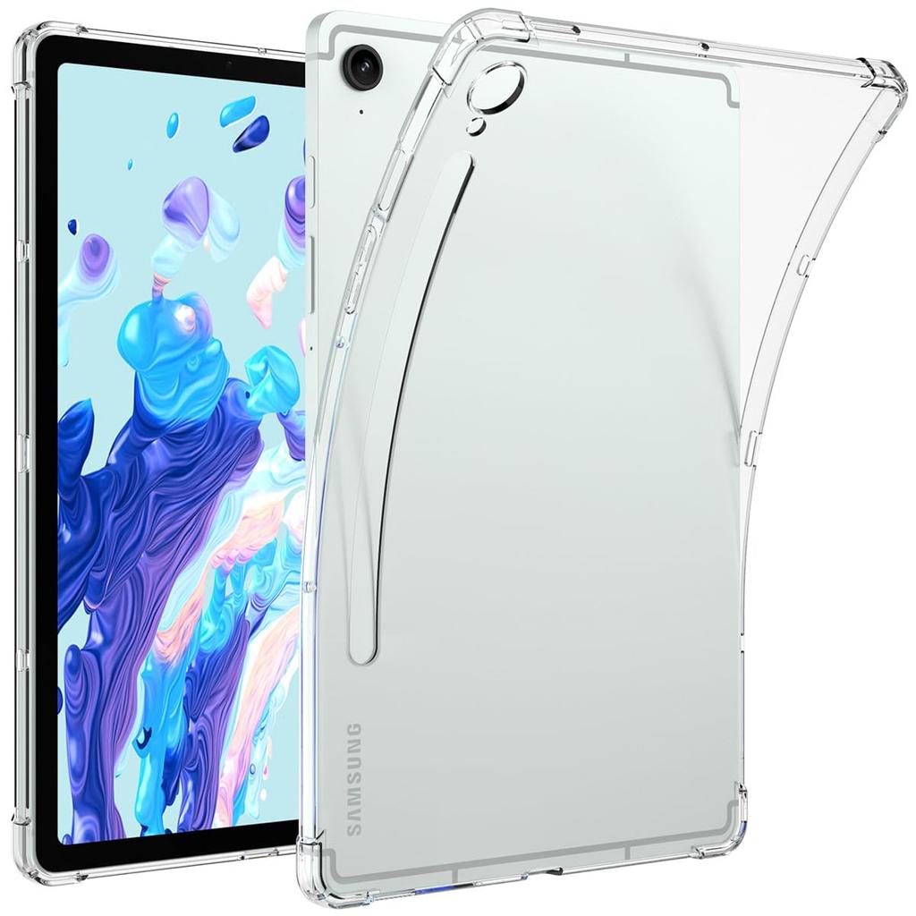 Miimall Kompatibilní pouzdro pro Samsung Galaxy Tab S9 FE Kryt na palcový tablet Samsung Galaxy Tab S9 FE Průhledný materiál TPU Lehký Tenký odolný proti nárazu