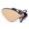 14/15cm Extra Hoher Absatz Übergröße Crossdresser Damen Sandalen Schwarz/Rot Farbstil Essentielle High Heels Sexy Tanz & Cosplay