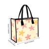 Cute Floral Printed Canvas Tote Bag Casual Daily Shopping Handbag for Ladies