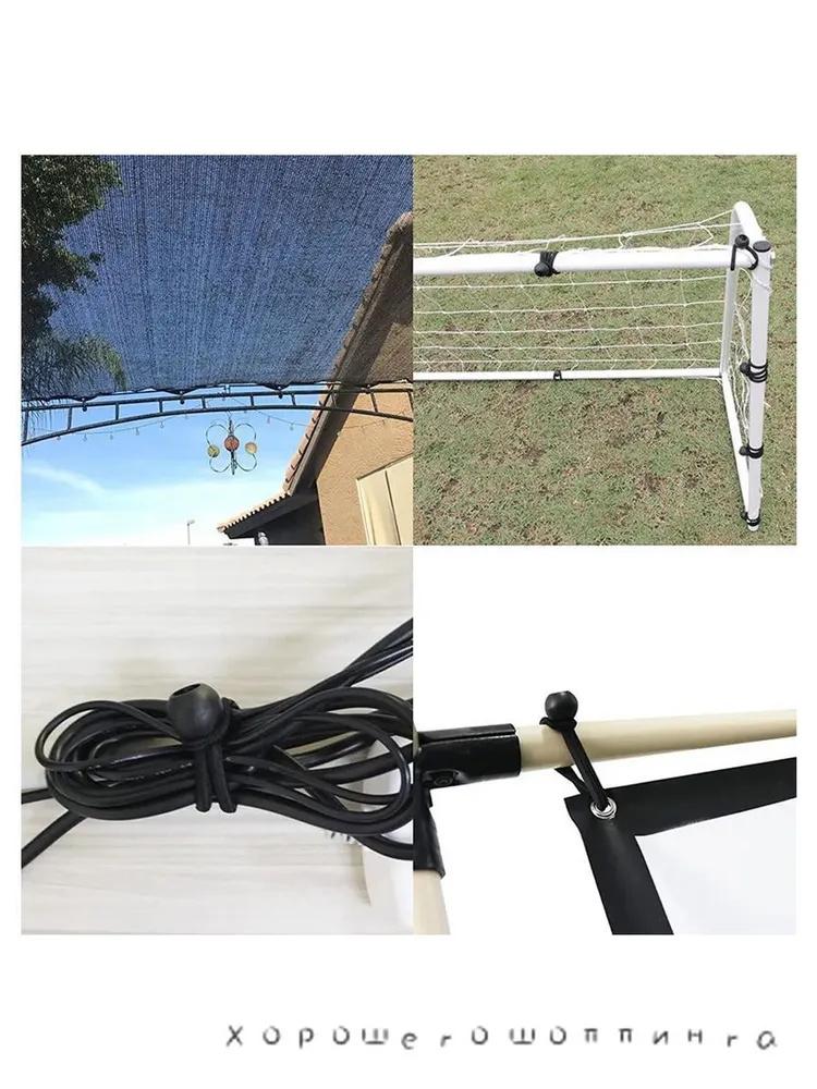 20 buc 10cm Coardă Elastică cu Bilă pentru Fixarea Cortului de Exterior Pentru Depozitare și Legare