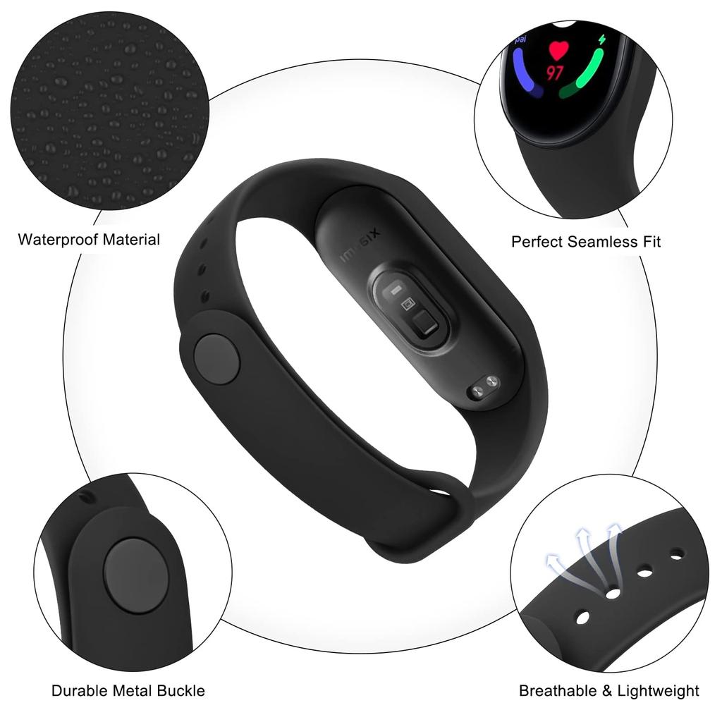 Strap for Mi Band 6 7 Bracelet Sport Silicone Watch Wristband Miband6 Band4 Correa Belt For Xiaomi Mi Band 3 4 5 6 7 Accessories