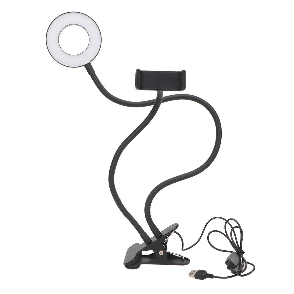 Selfie Ring Light with Cell Phone Holder 5V 48LED 12W for Live Streaming Vlog Shooting Photography