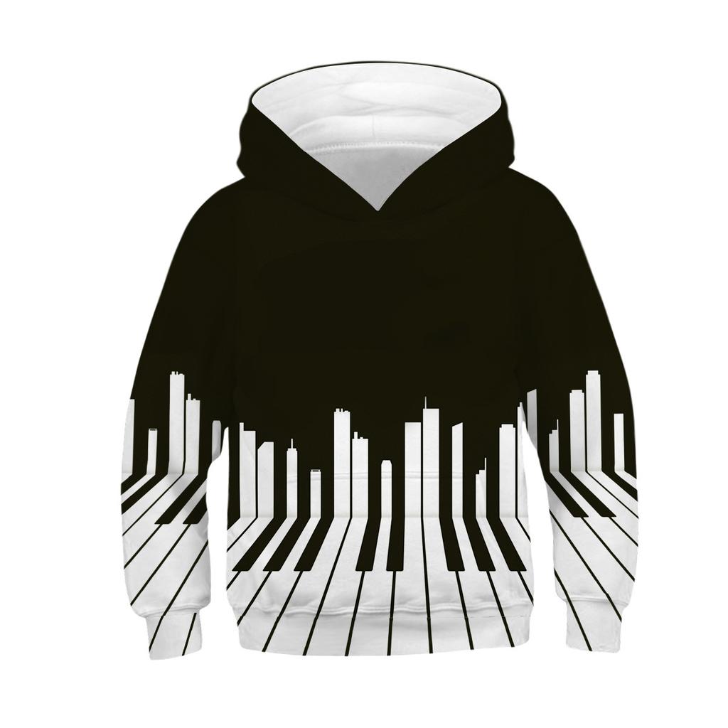 Autumn Winter Children's Hoodies Coat 5-14y Boys Girls Hooded Sweats 3D Printed Kids Sweatshirts Child Teen Sport Tops Pullover