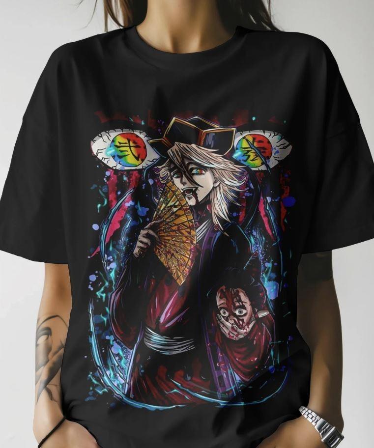 

Demon Slayer Doma Upper Moon T-Shirt Kokushibo Anime Gifts Shirt Unisex Shirt 3XL