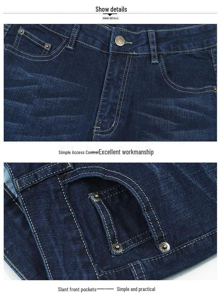 2024 Spring/Fall New Style Women's Plus Size High Waist Stretch Straight Leg Jeans for Middle-Aged Moms