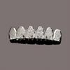 Hot-selling 18K Gold-plated Tungsten Hip-hop Grillz Cross-border Trade Europe America Unisex Antique-style Rhombus-shaped Zircon