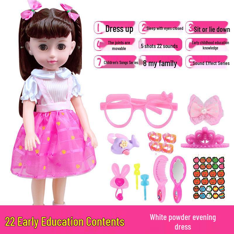 Interactive Smart Doll Set with Changeable Clothes - Princess Toy for Girls, Perfect Birthday Gift