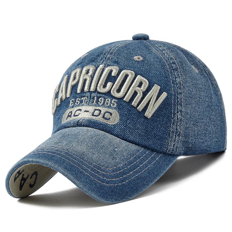 Baseball Washable Cotton Denim Unisex Cap Adjustable Dad Hat Trucker Hats Outdoor Leisure Sports Caps