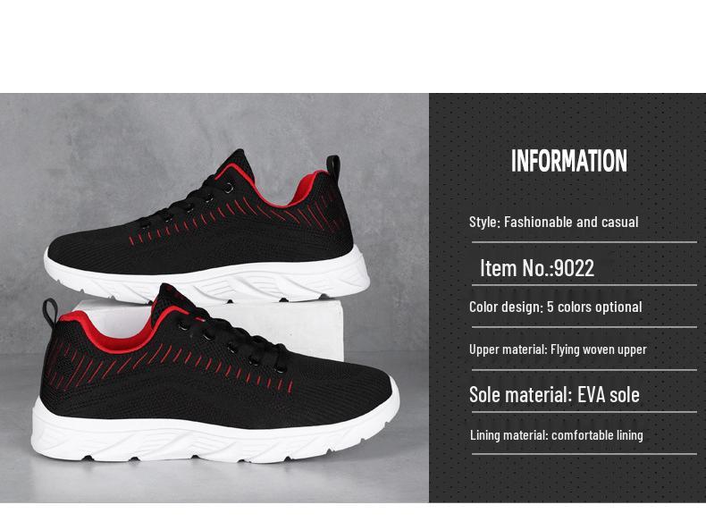 Men's Lightweight Breathable Mesh Running Shoes - Plus Size, Soft Sole for Autumn/Winter
