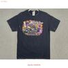 Vintage Hoosier Tires T Shirt Mens Medium Double Sided Print Y2K Racing Vintage Washed Homme Versatile Unisex Stretched