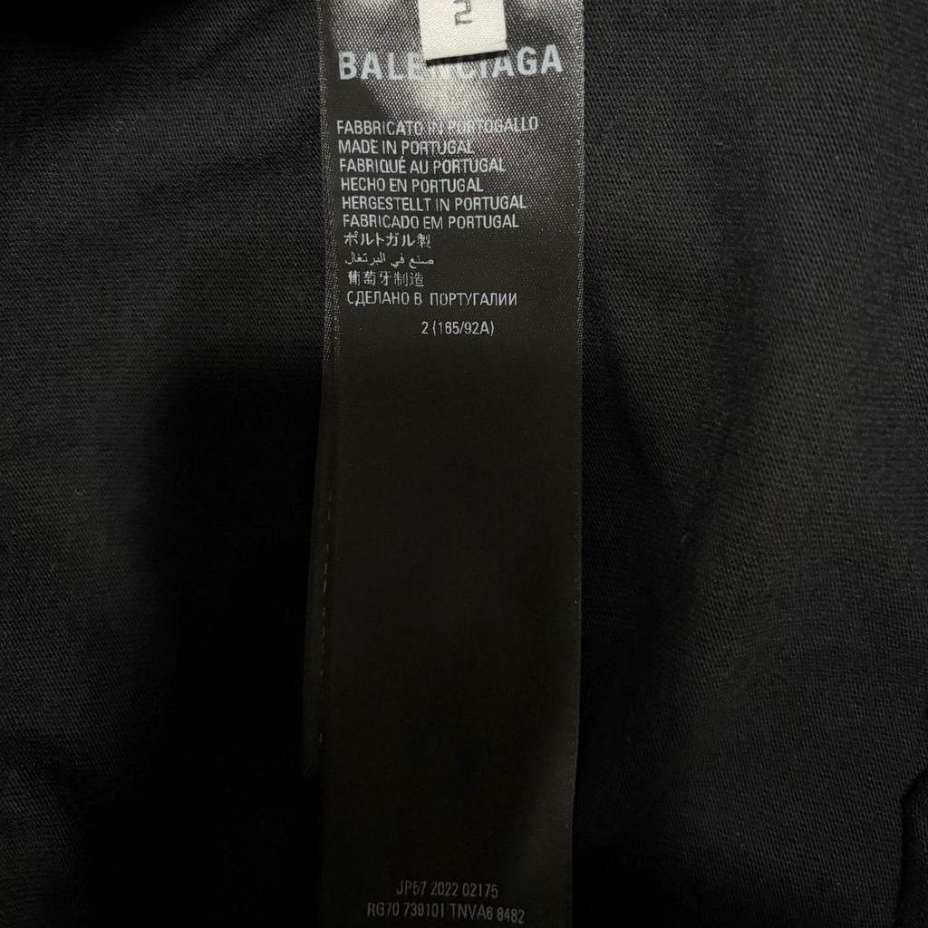 BALENCIAGA adidas Originals Collaboration T-Shirt Black Size L (2) Model 739101