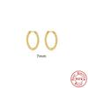 Basic Twist S925 Sterling Silver Hipster Twist Rope Circle Earrings Earrings Earrings Ear Buckle Versatile 18K Gold Jewelry