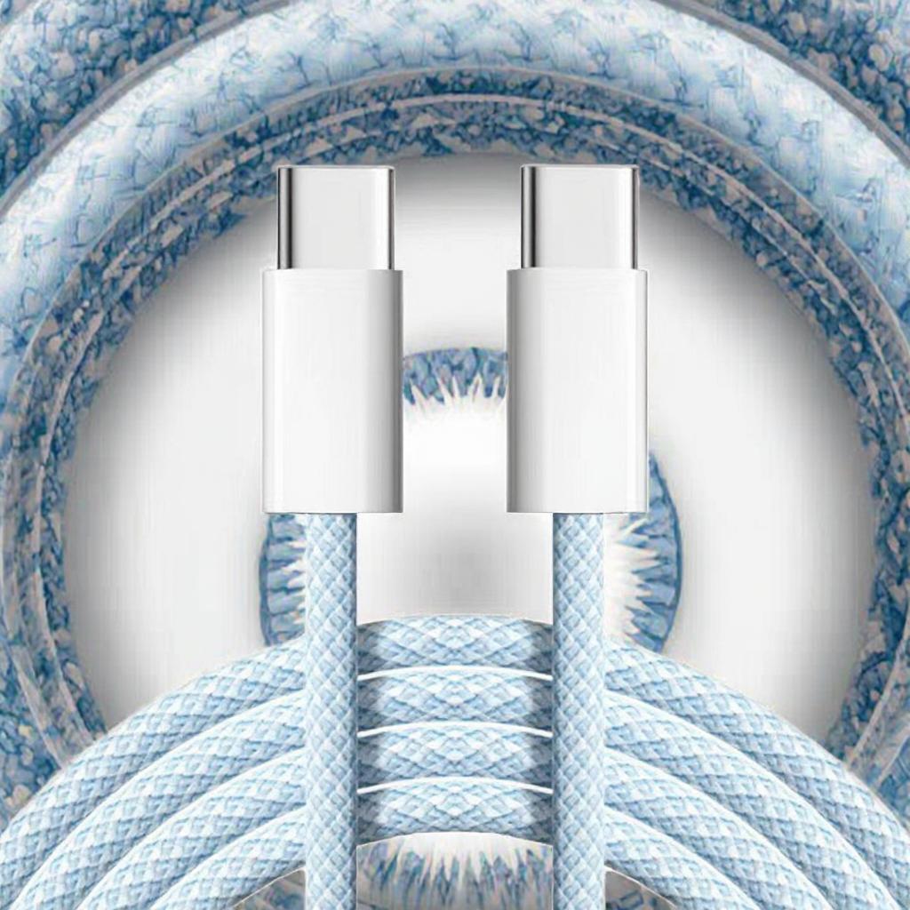 60W 5A Fast Charging Type-C PD Cable Pure Copper Conductor Nylon Braided for Phone