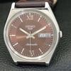 SEIKO 5 AUTOMATIC 6309A VINTAGE JAPAN MENS BROWN COLOR DIAL WATCH a701518-5 R206b-a701518