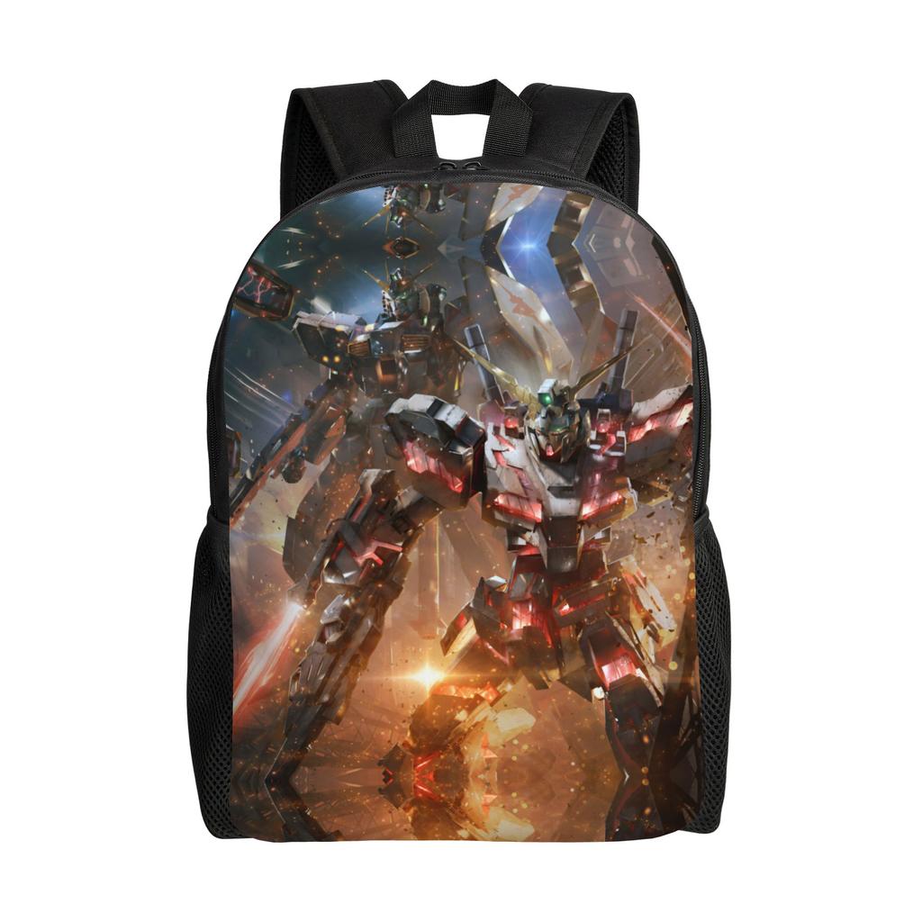 Personalized Gundams Backpacks Men Women Casual Bookbag for School College Anime Bags