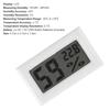 Thermo-Hygrometer Embedded Shell Digital LCD Display ABS Temperature Sensor Humidity Meter Office
