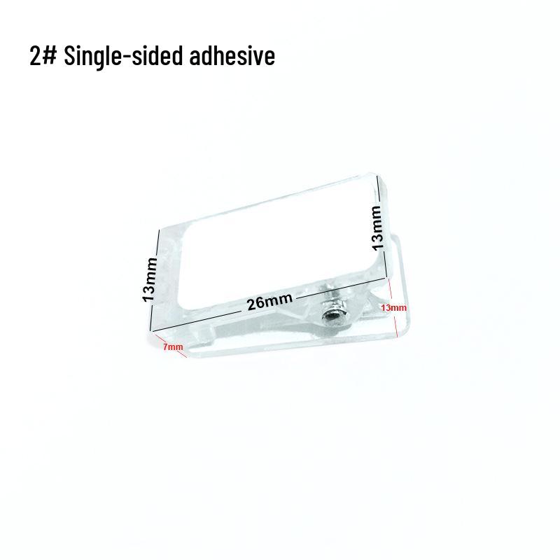 Clear Double-Sided Acrylic Plastic Clips - Versatile Office & Photo Stationery