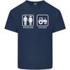 Tractor Problem Solved Driver Farmer Funny Unisexs Light Cotton TShirt