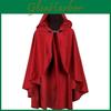 Medieval Velvet Cloak With Hood For Halloween Cosplay And Fantasy Role Play