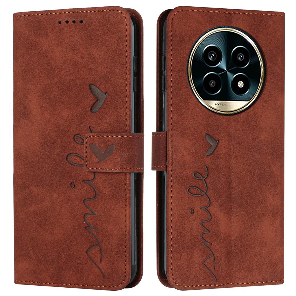 For Realme 13 Pro 5G (Global)/13 Pro+ 5G (Global) Case Viewing Stand PU Leather Phone Cover Imprinted Pattern