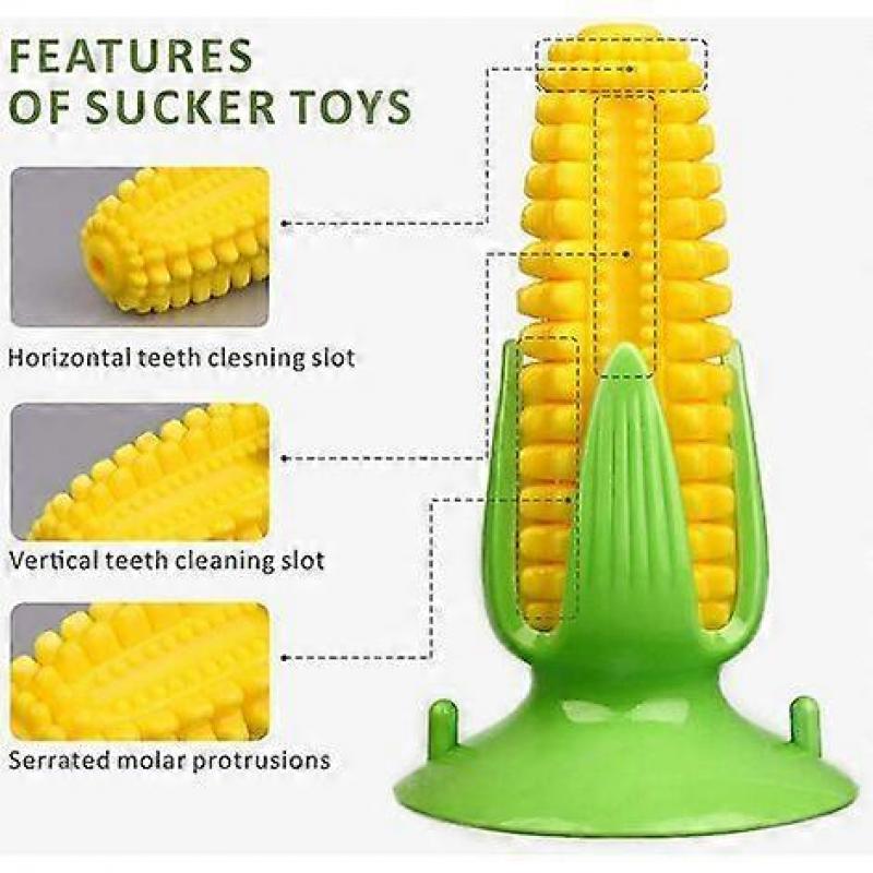 Dog Chew Toys 9x9x16CM, Durable Dog Bite Toy Stick, Used for Cleaning Teeth, Chewing, Training and Playing, Yellow