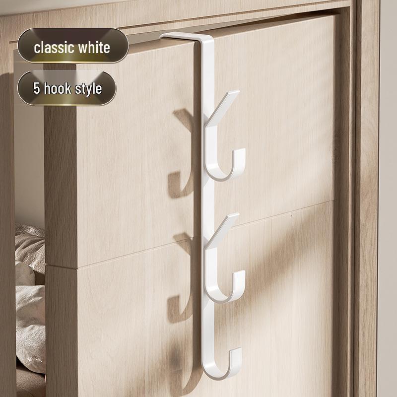 Carbon Steel Over-the-Door Coat and Bag Hook Rack