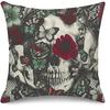 Pillowcase Home Decoration Pillowcase Skeleton Decoration CM Cushion Cover Sofa Pillow Cover Red Rose Pirate