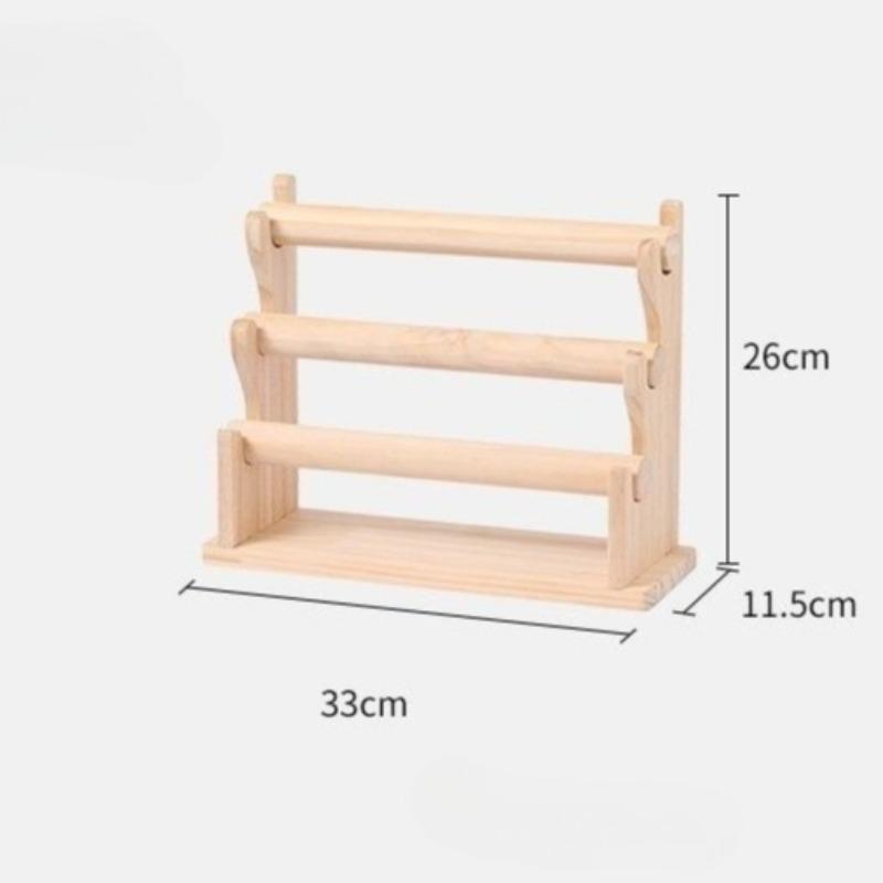 

Solid Wood Jewelry Displays Rack Bracelet Jewellery Organizer Stand Jeweler Bracelet Showcase Salver Live Stream Display Prop