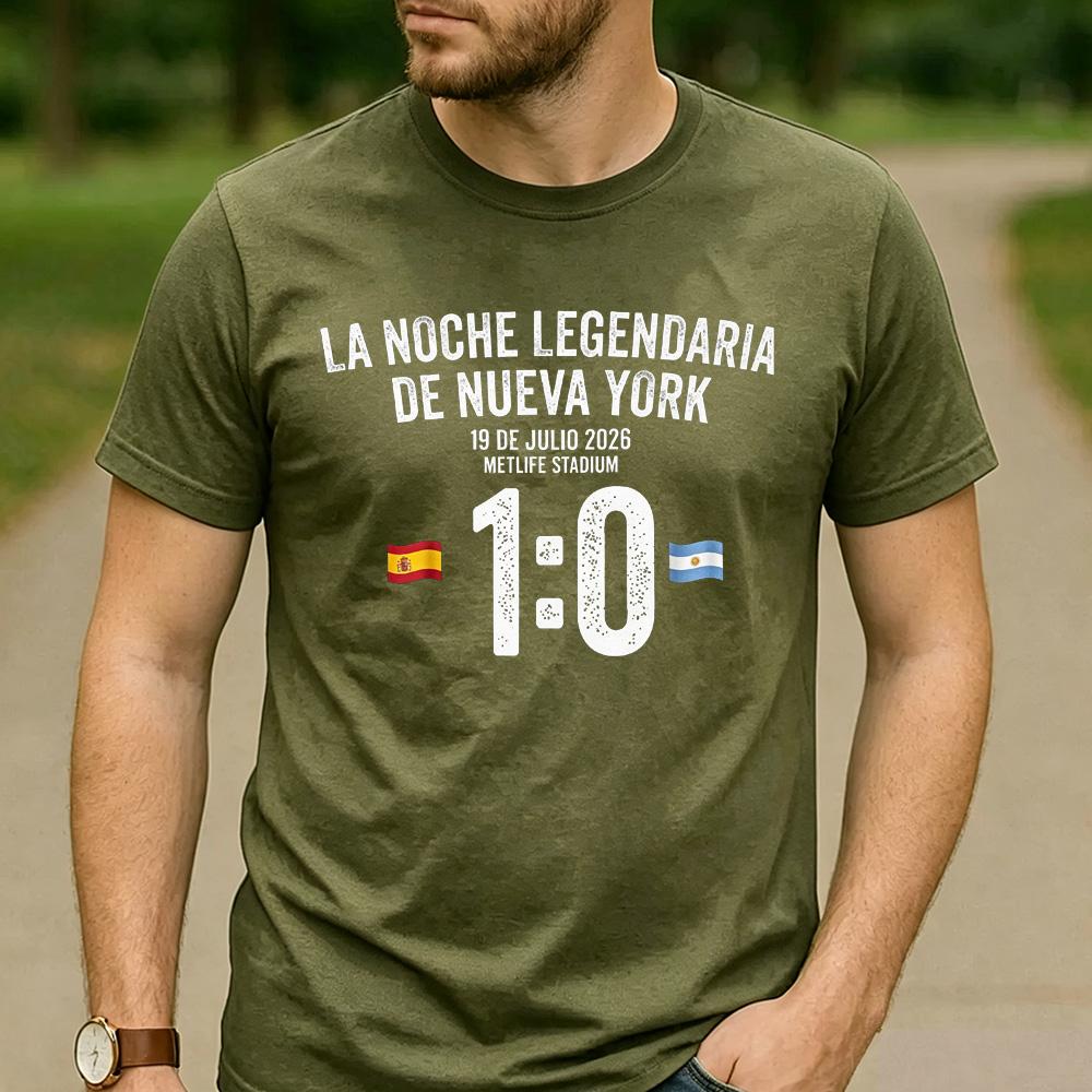 10 Spanien gegen Argentinien Grafikdruck Baumwoll-T-Shirt Unisex Unisex Unisex Rundhalsausschnitt Kurzarm Sportspiel Streetwear Tägliche Oberteile