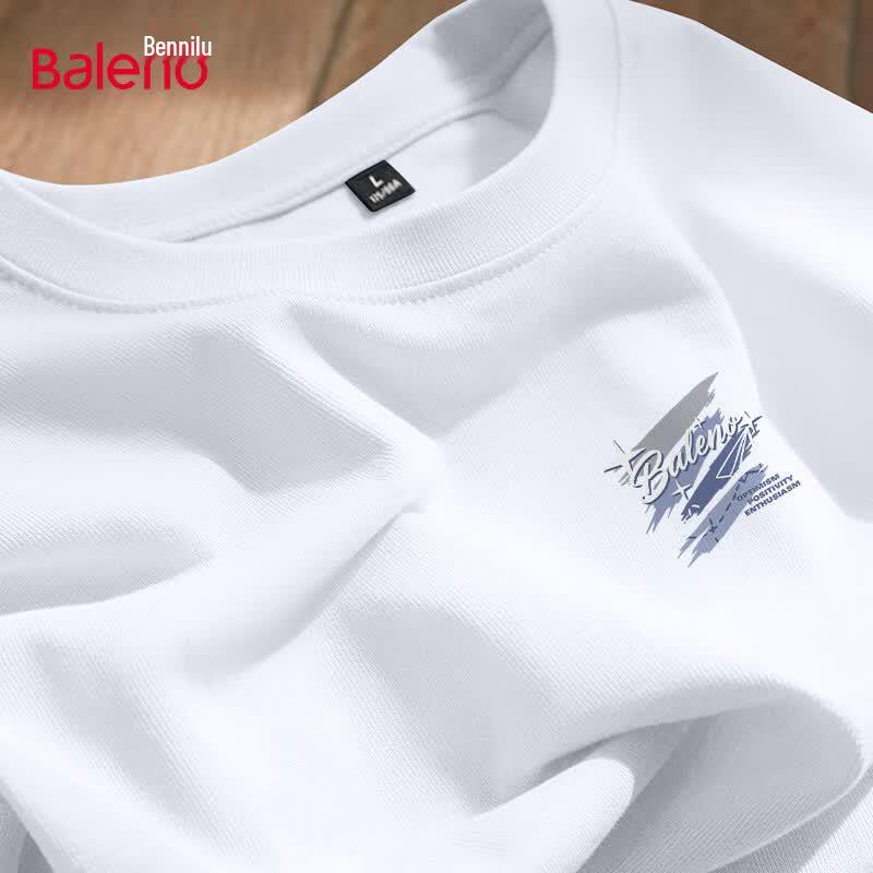 Baleno Men's Heavyweight Pure Cotton Short Sleeve T-Shirt