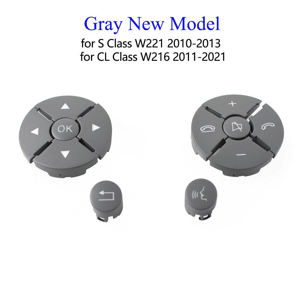 W221 W216 Auto Multifunktions Schwarze Lenkrad Druckknopf Abdeckung Tasten Für Benz S CL Klasse S280 S300 S350 S400 S600 2006
