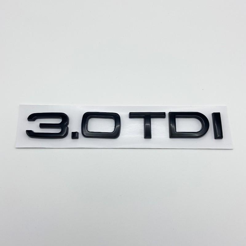 Auto 3D ABS 2.0 3.0 TDI Kofferraum Buchstaben Logo Hubraum Abzeichen Emblem Aufkleber Für A1 A3 A4 A5 A6 A7 A8 Q2 Q3 Q5 Q7