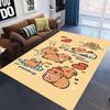 Tappeto Carino con Stampa Capibara Antiscivolo Multiuso Tappeti per Soggiorno Tappetino per Ingresso Corridoio di Casa Decorazione per la Casa